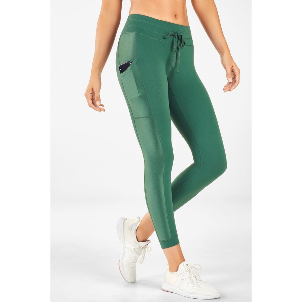 Fabletics Define Powerhold Drawstring Mid-rise 7/8 Leggings Small Green